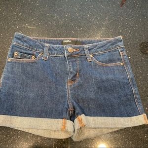 URBAN OUTFITTERS BLUE DENIM CUFFED SHORTS NWOT